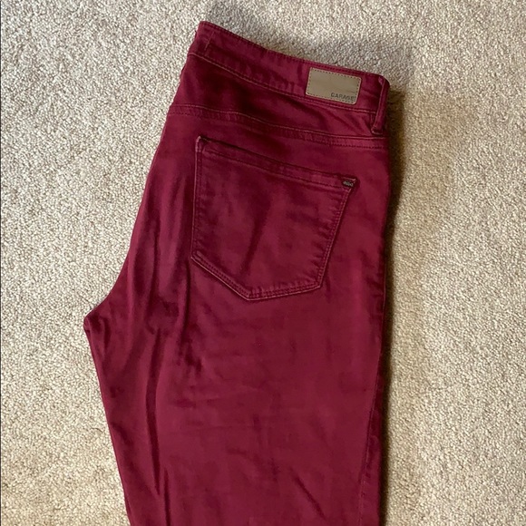 Garage Burgundy Jeggings - Picture 3 of 5